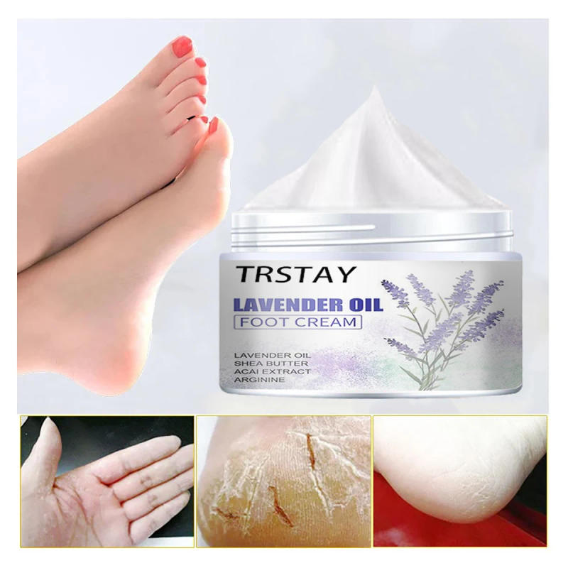 Description Picture 3 of itemTraditional Chinese Lavender Oil Anti-Drying Crack Foot Cream Heel Cracked Repair Cream Removal Dead Skin Hand Care for Family