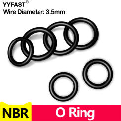 CS 3.5mm,NBR O Ring Sealing Gasket Nitrile Rubber Washers for Car Auto Vehicle Repair Professional Plumbing Air Gas OD*CS