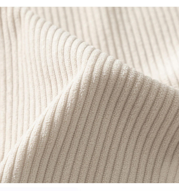 Description Picture 3 of itemMen's Autumn New Pants Solid Color Corduroy Loose Leggings Cropped Pants Drawstring Couple Straight SweatPants