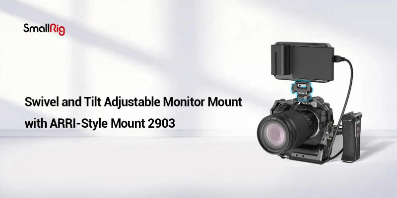 Description Picture 2 of itemSmallRig DSLR Camera Adjustable Camera Monitor Holder Swivel and Tilt Adjustable Monitor Mount with ARRI-Style Mount 2903