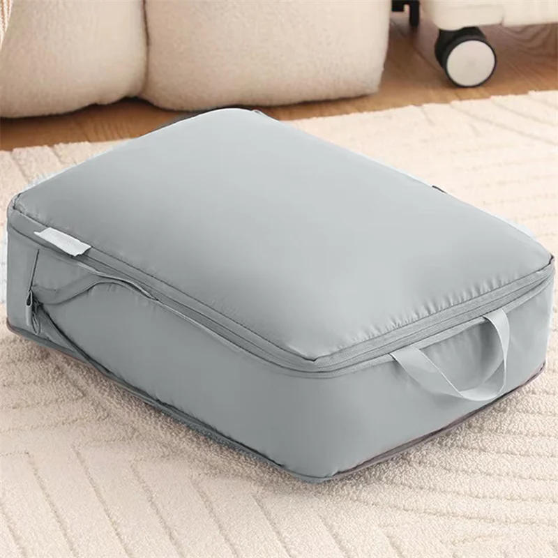 Description Picture 4 of item1pcs Travel Compression Packing Cubes Bag Portable Suitcase Clothes Organizers Waterproof Luggage Storage Cases Drawer Bags