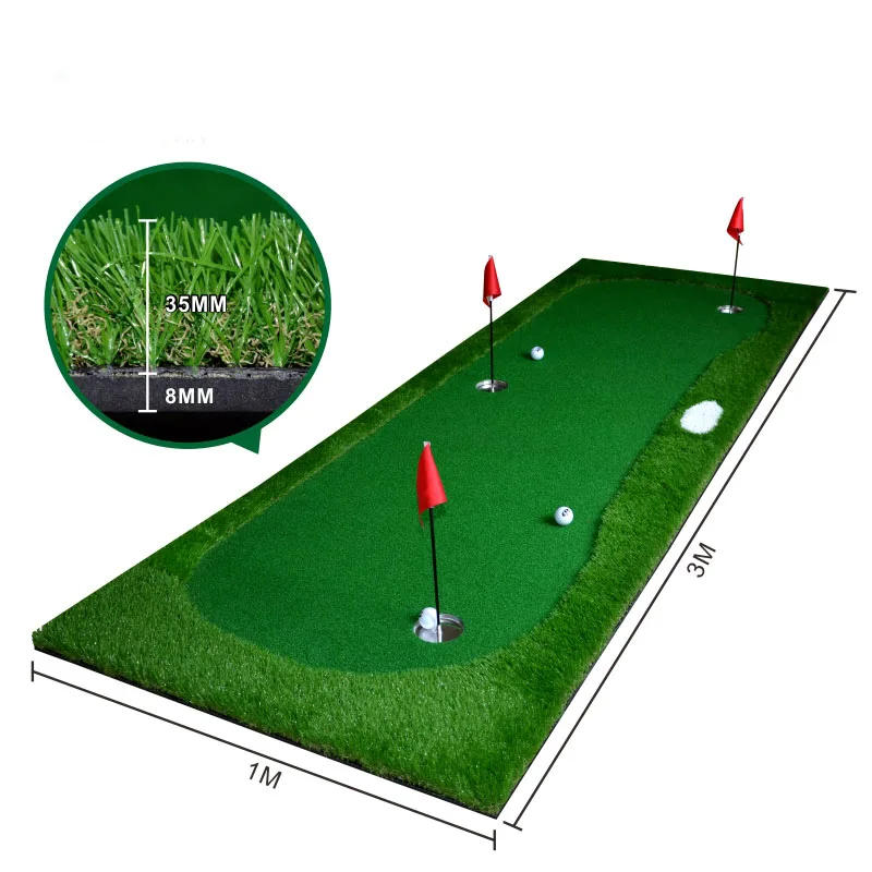 Description Picture 5 of itemGolf Putting Green Large Size Putting Practice Mat Artificial Grass Golf Putting Mat Golf Gift for Golfers