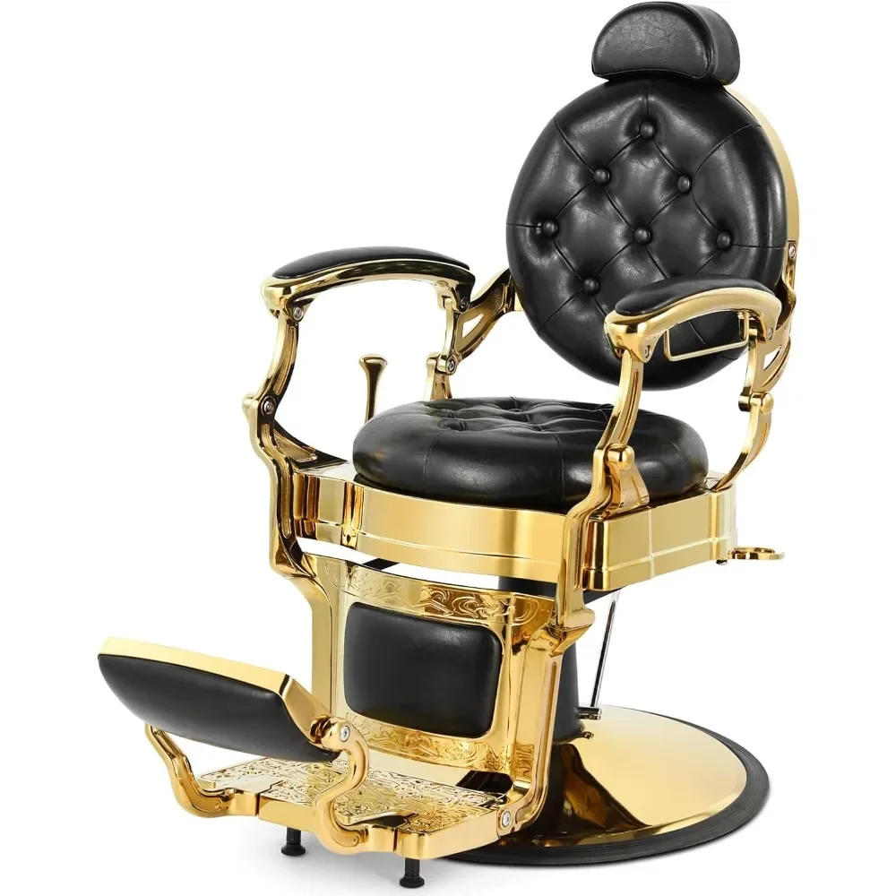 Description Picture 2 of itemBarber Chair Heavy Duty Barber Chairs Vintage Salon Chair Hydraulic Recline Beauty