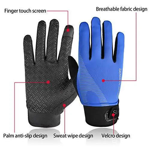 Description Picture 3 of itemSummer Sunscreen Gloves Cycling Ice Silk Breathable Quick- Drying Soft Thin Outdoor Sports Fishing Non-slip Touch Screen Gloves