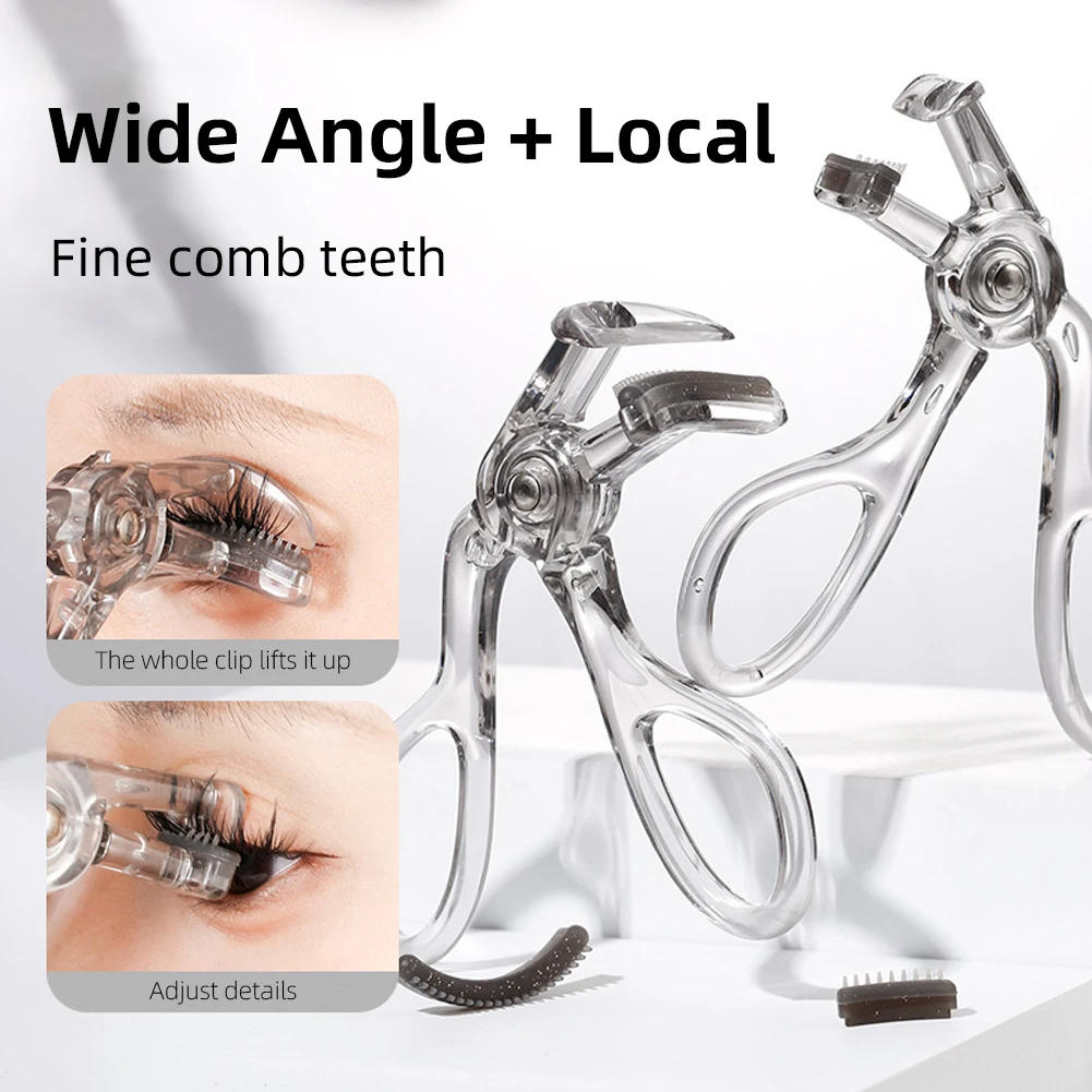 Description Picture 2 of itemFine Comb Tooth Wide-angle Eyelash Curler Local Eyelash Curler Natural Curling Long-lasting Shaping Eyelash Tools