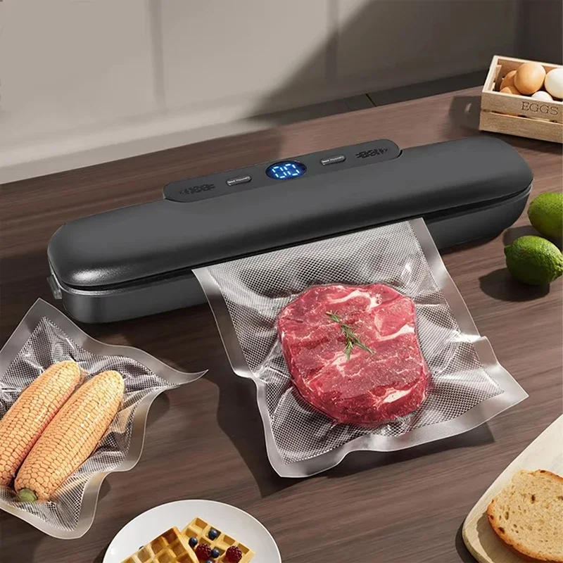 Description Picture 2 of itemVacuum Sealer Meat Vacuum Packaging Machine Food Preservation Household Small Automatic Compressor Free 10 Vacuum Bags