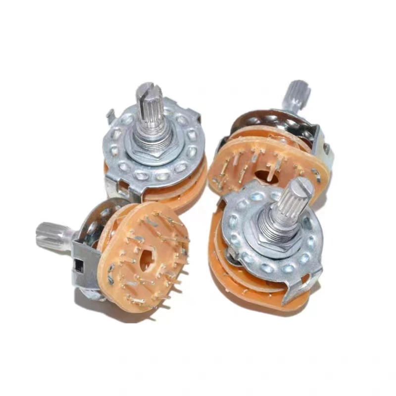 Description Picture 5 of itemRS25 Shaft Panel Mount 1P11T 2P4T 2P5T 2P6T 3P3T 3P4T 4P3T Rotary Switch Selector Band