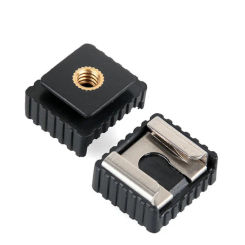 Camera Flash Hot Shoe Mount Adapter Speedight Flash Cold Hot Shoe Bracket Mount Adapter 1/4" Screw For Studio Speedight Tripod