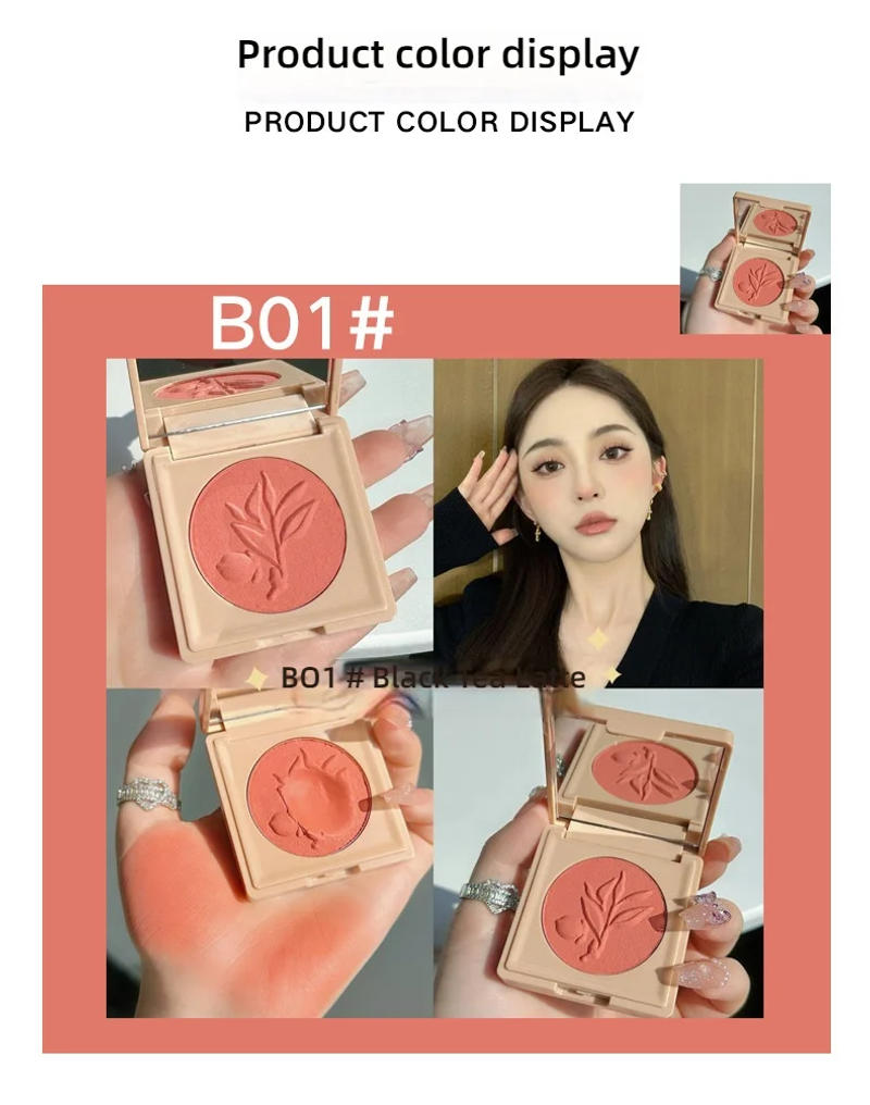 Description Picture 2 of itemCandyBella Cream Blush - Mousse Texture, Waterproof, Sweatproof, Long-Lasting, Shimmer & Matte Finish (Bouncy Cheek Color)