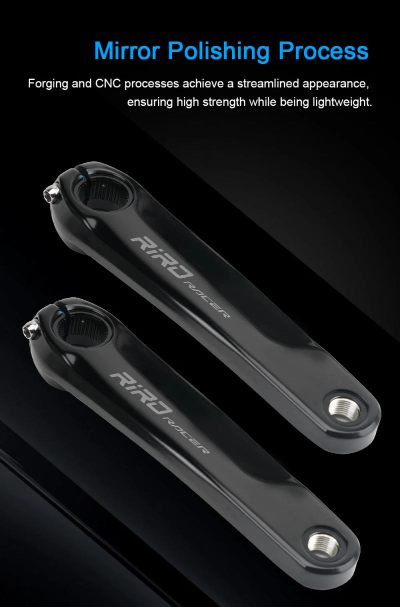 Description Picture 5 of itemRIRO RACER R9 Road Bike Intergrated Crankset 170mm 110BCD 34-50T Double Chainrings Sprockets Hollow Folding Bicycle Chainwheel