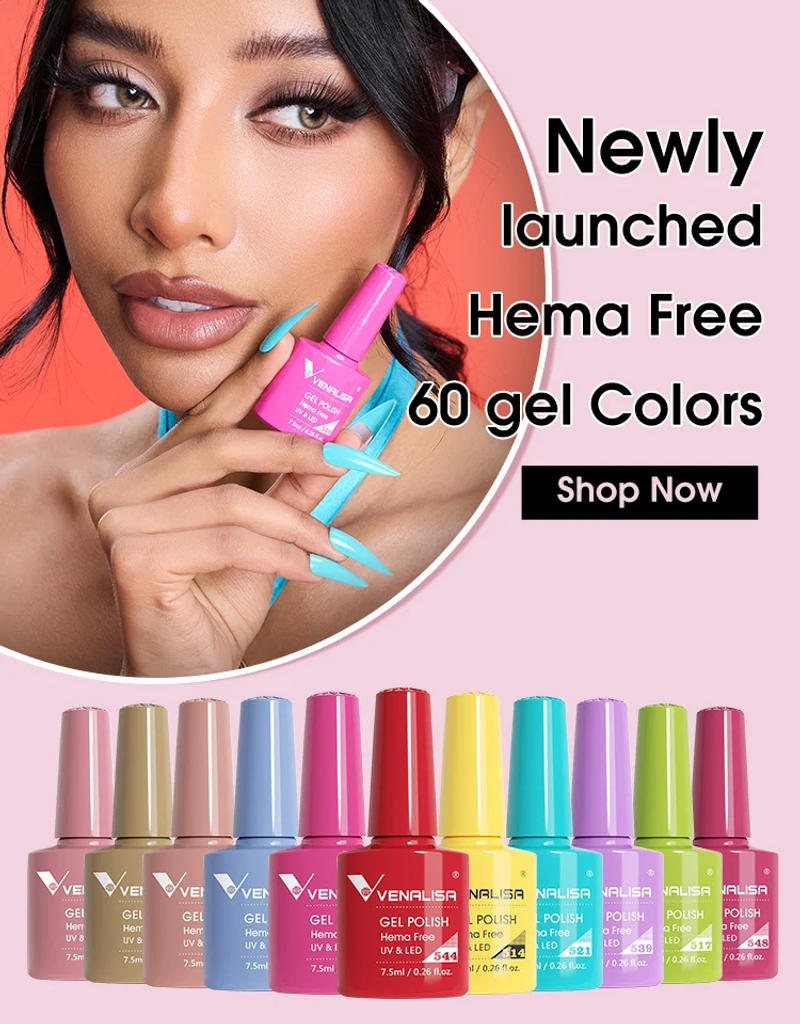 Description Picture 5 of itemVENALISA 7.5ml Nail Gel Polish VIP4 HEMA Free Semi Permanent Soak off UV LED Nail Gel Varnish Full Coverage Nail Gel Lacquer