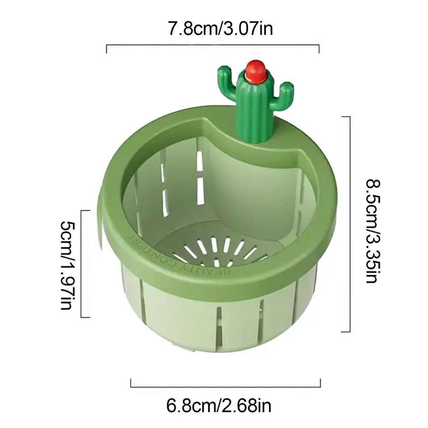Description Picture 3 of itemAnti-clogging Cactus Kitchen Sink Drain Strainer Food Waste Catcher Leakage-proof Sink Drain Basket With Washer Easy Cleaning