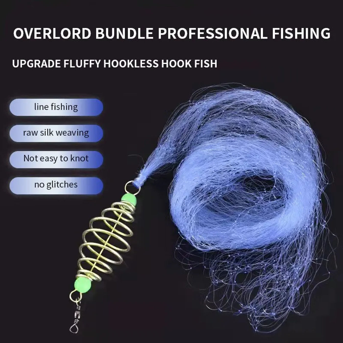Description Picture 2 of itemOverlord Bundle Floating Fishing Bottom Fishing Explosion Hook Fishing Net Sticky Fish Net Throwing Net Explosion Net