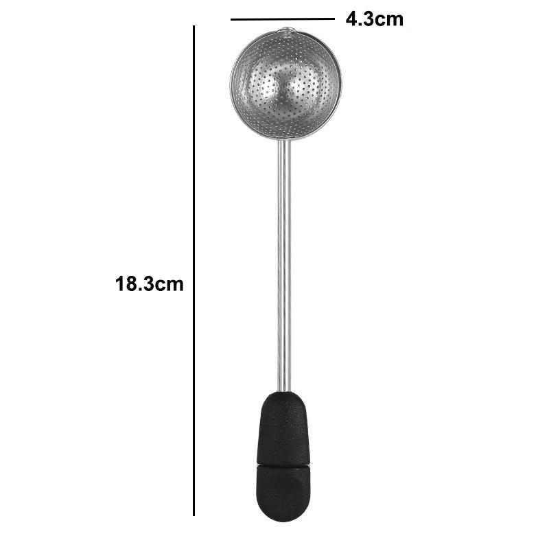 Description Picture 5 of itemRotatable Stainless Steel Tea Infuser Teapot Spice Tea Strainer for Loose TeaFine Mesh Reusable Tea Filter Teaware Accessories