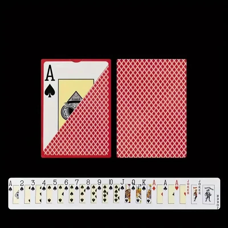 Description Picture 5 of itemUniversal Durable Baccarat Texas Poker Cards Plastic Playing Cards Waterproof Smooth Poker Card Board Bridge Games