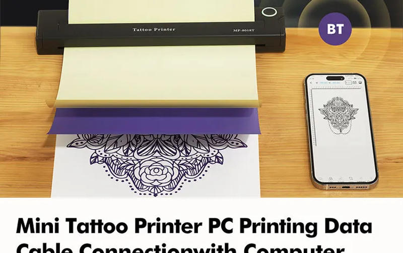 Description Picture 6 of itemWireless Mini A4 Tattoo Printer Inkless Tattoo Transfer Stencil Thermal Copier Machine Compatible with Smartphone & PC