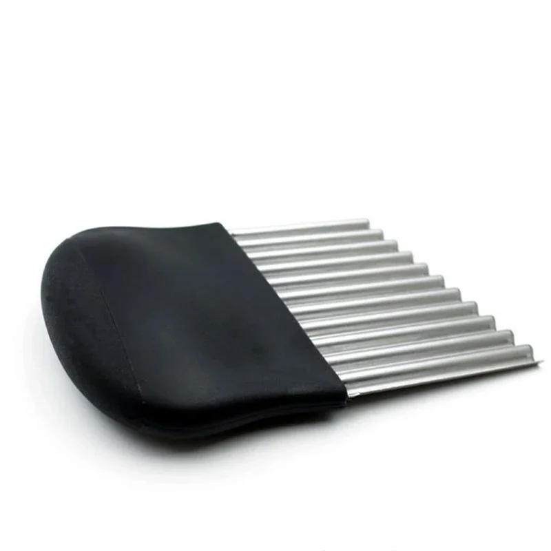 Description Picture 6 of itemStainless Steel Potato Cutter, Vegetable Peeler, Kitchen Accessories Tool for Making Potato Chips and French Fries, Wavy Knife