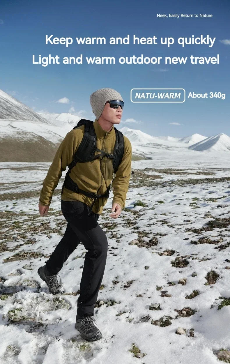 Description Picture 6 of itemNaturehike Outdoor Warm Polar Fleece Jacket Liner Men Women Lightweight Fleece Inner Wear Jacket Winter Camping Hiking Clothing