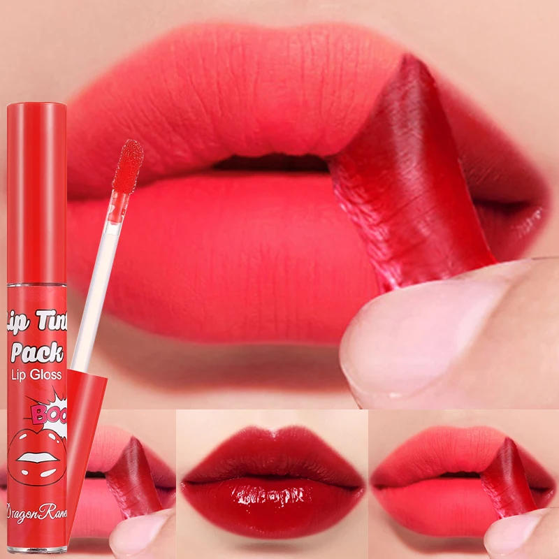 Description Picture 3 of itemPeel-off Lip Gloss Waterproof Long Lasting Non-Stick Cup Beauty Red Lipstick Matte Rose Tear-off Liquid Tattoo Lip Stain Make Up