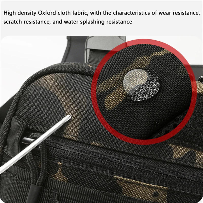 Description Picture 5 of itemNew Fishing Chest Bag Men Training Bags Waterproof Molle Nylon Climbing Camping Backpacks Outdoor Travel Vest Backpack Waist Bag