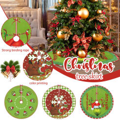 Christmas Tree Skirt Home Decoration Indoor Decor Tree Mat For Halloween Tree Skirt Christmas Tree Skirt Decor Base Ornament
