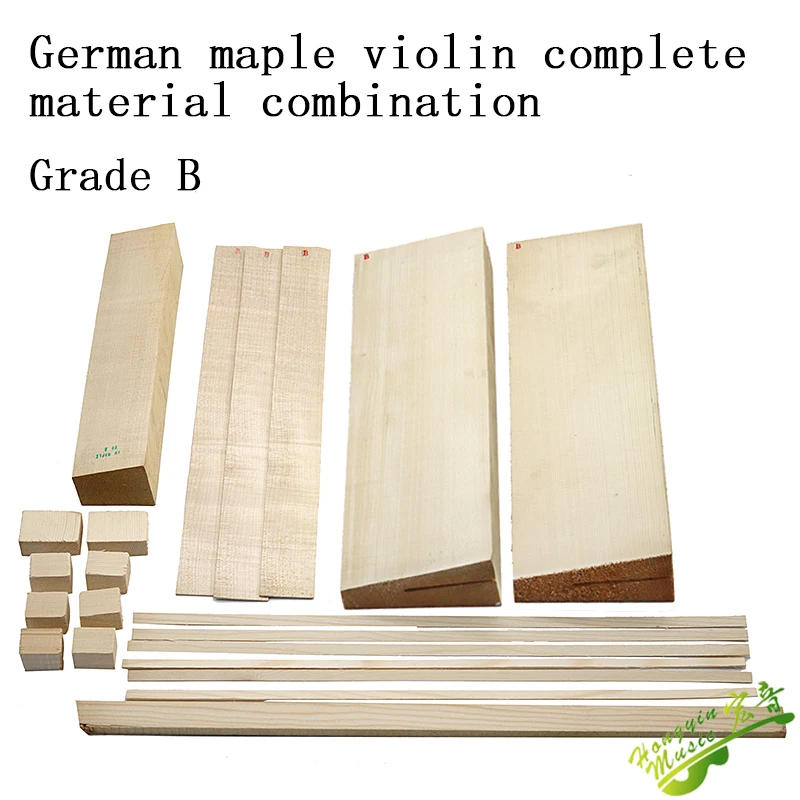 Description Picture 2 of itemGerman maple violin panel backplane neck production of raw materials accessories