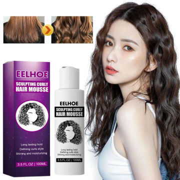 Eelhoe Curl Enhancers Styling Elastin Anti-frizz Curly Agent Beauty Curling Hair Styling Moisturizing Care 100ml Hair Repai P4m9