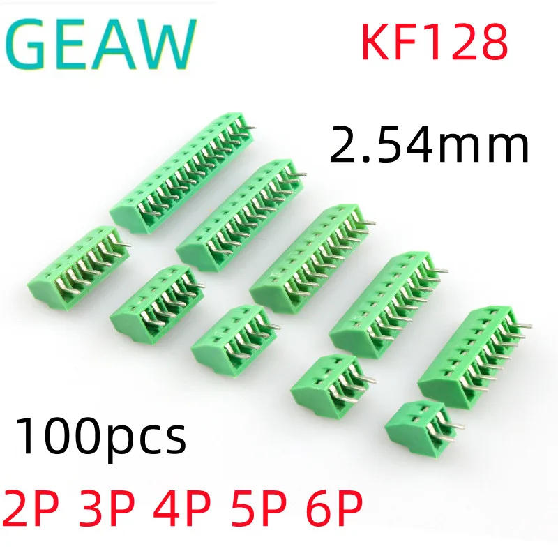 Description Picture 4 of item100pcs KF128 4P 2.54MM Pitch PCB Screw Terminal Block Splice Terminal KF128-2.54 Splice Terminal Connector