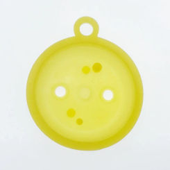 100  PCS OD 50mm Yellow silicone water heater diaphragm with parallel holes For Bosch Water Heater Type  A