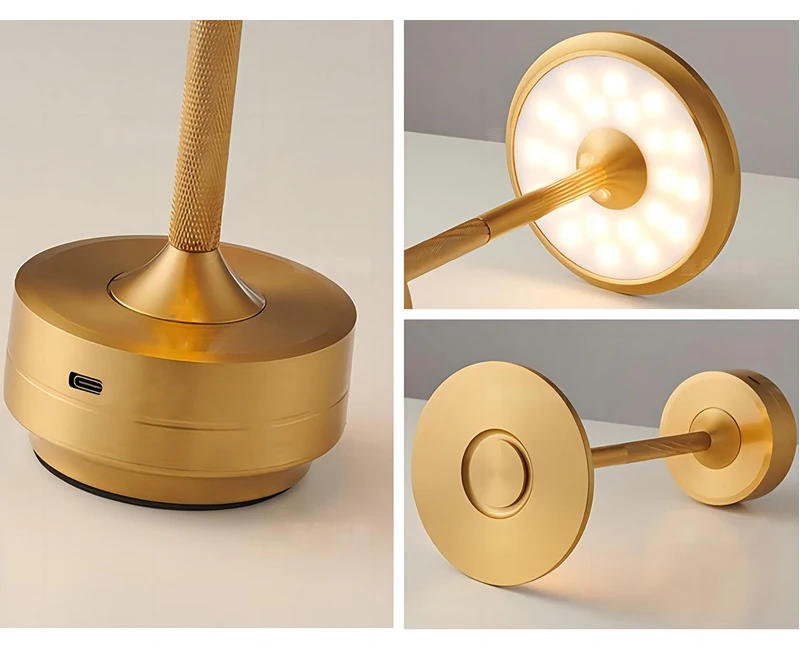 Description Picture 4 of item2pcs Table Lamp Rechargeable LED Night Light Bedroom Lamp Wireless Bedside Room Lights Living Room Lights Space Design Decor