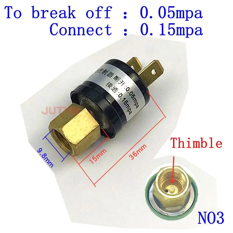 Description Picture 4 of itemair conditioner low pressure sensor control switch insert protection switch heat pump refrigerator compressor repair parts