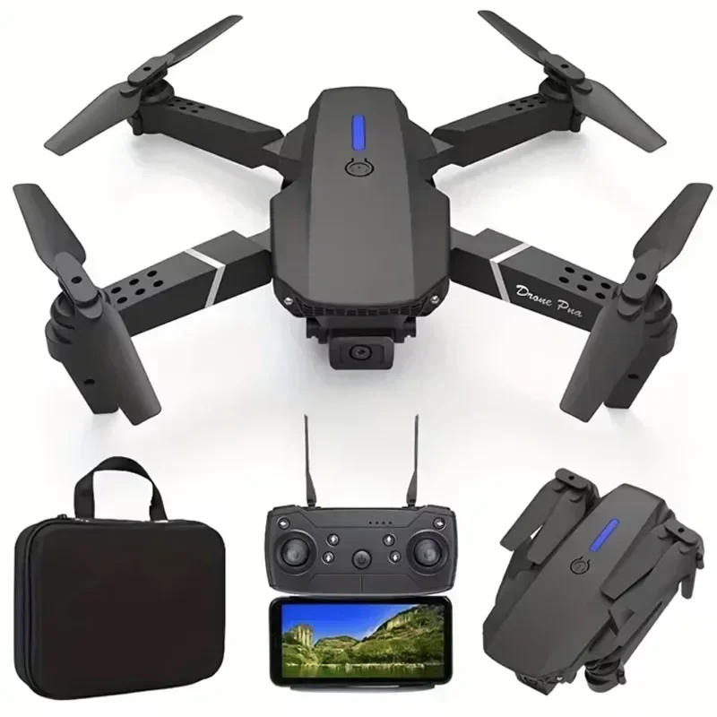 Description Picture 4 of itemE88 folding remote control UAV aerial photography dual camera intelligent flight automatic obstacle avoidance children