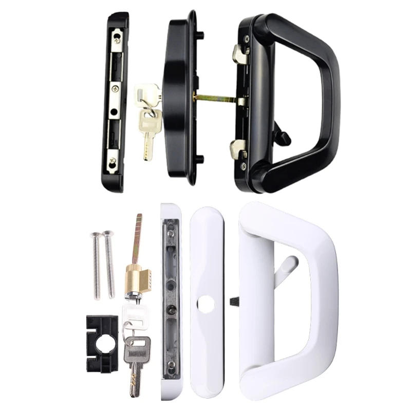 Description Picture 5 of itemBalcony Glass Door Handle Lock Single Side with for Key Zinc Alloy Sliding Door