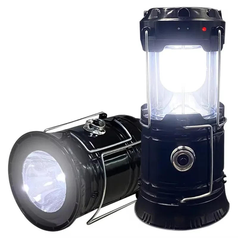 Description Picture 3 of itemPortable LED Camping Lantern Lightweight Waterproof Solar USB Rechargeable LED Flashlight Survival Kits for Indoor Outdoor