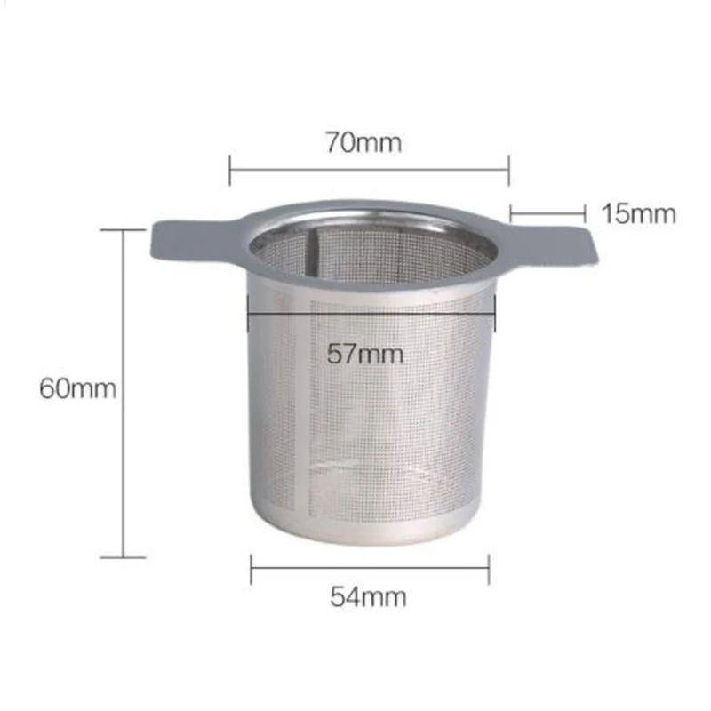 Description Picture 4 of itemStainless Steel Dual Ear Fine Tea Strainer Mesh Filter Strainer Silver Tea Infuser Fine Practical New 2018 High Quality