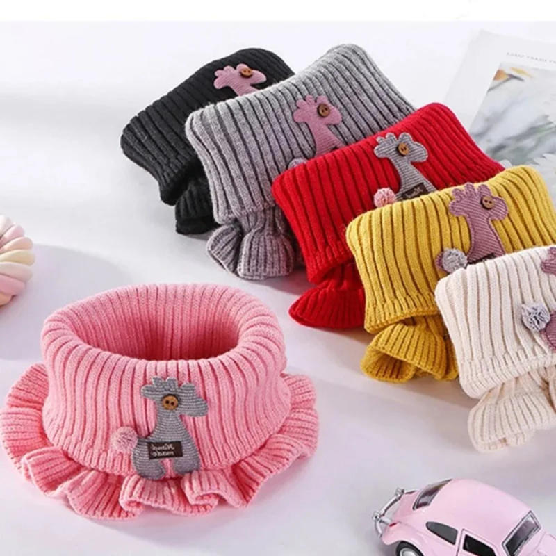 Description Picture 2 of itemHigh Quality Knit Scarfs Knitted Scarf Outdoor Scarves Wool Winter Warmer Collar Multiple olors Warm Scarves Kids
