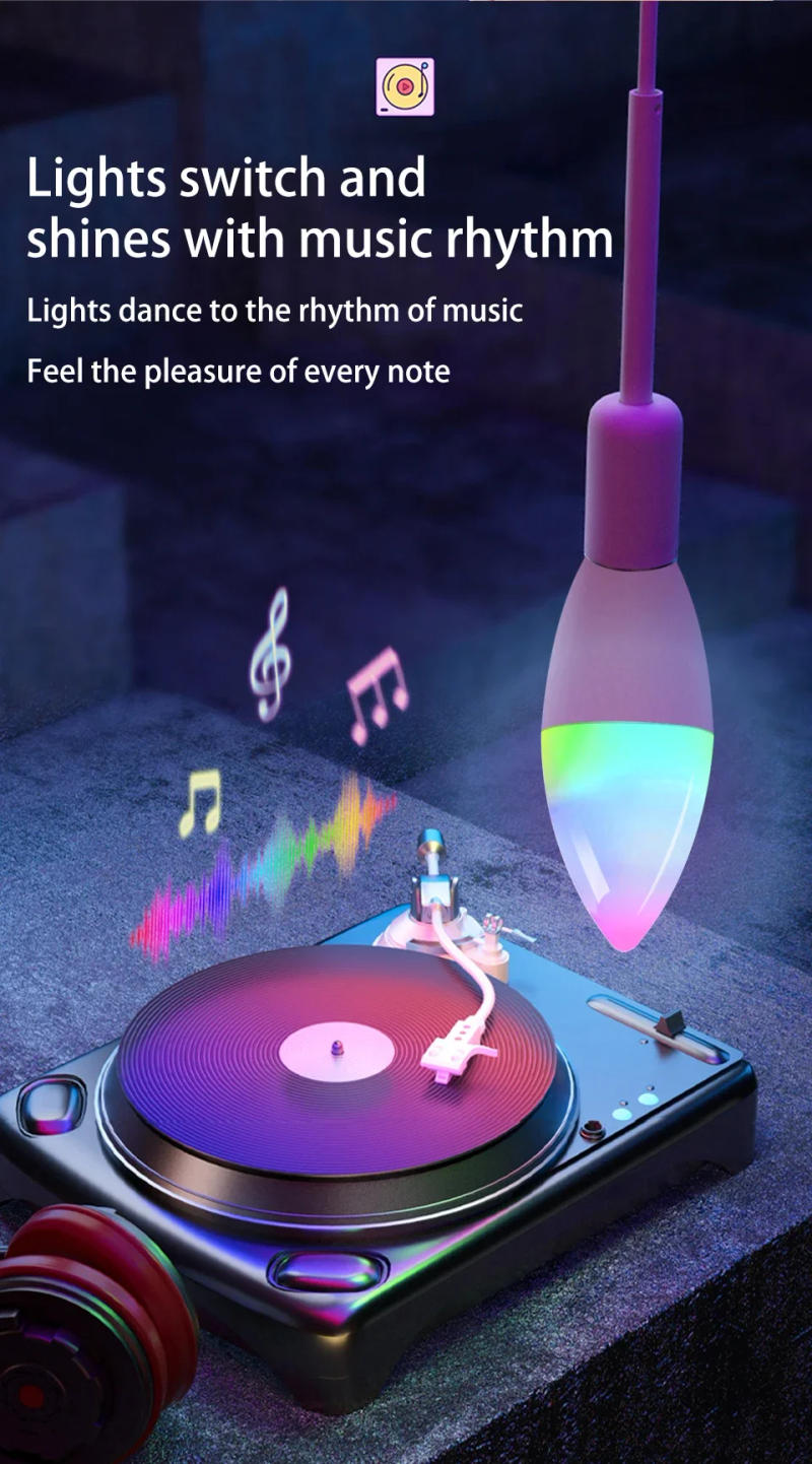 Description Picture 5 of itemTuya Smart WiFi LED Bulb E14 Candel Light 220V 5W 7W 9W Dimmable RGB Lamp Smart Life APP Voice Control Alexa Google Assistant