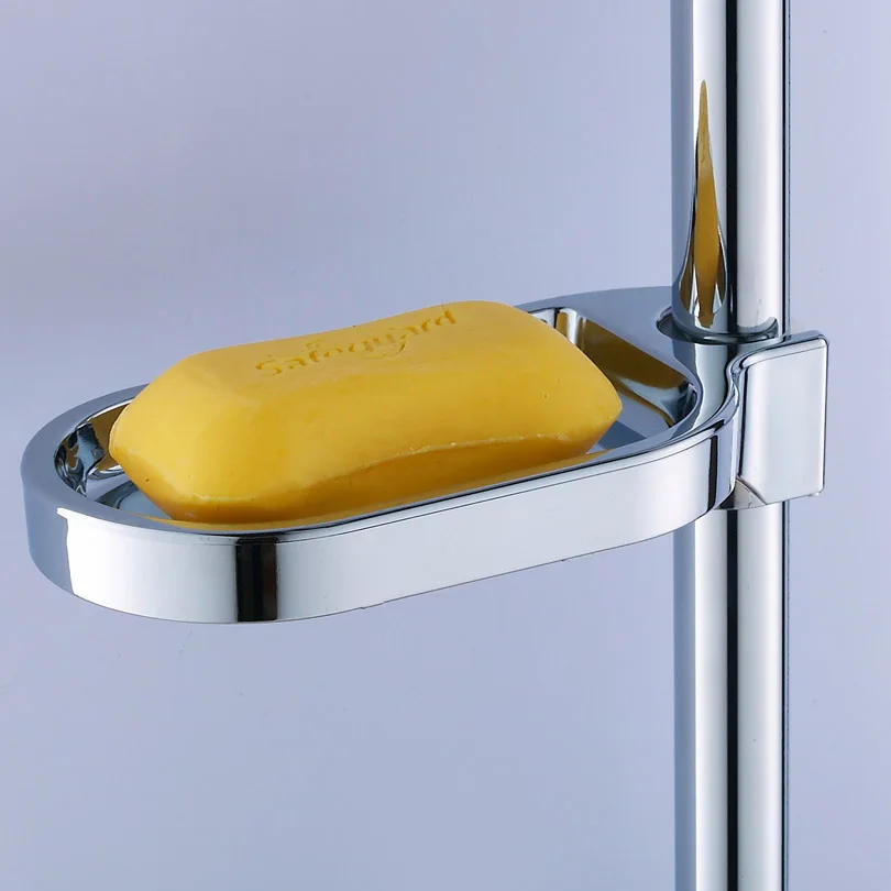 Description Picture 3 of itemBathroom Soap Dish Box Wall Mounted Soap Box Shower Soap Drain Soap Dish Holder Bathroom Tray for Sliding Bar