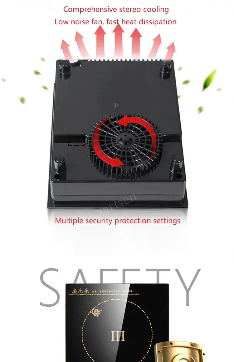 Description Picture 5 of itemElectric Induction Cooker Waterproof High Power Magnetic Induction Cooker Intelligent Hot Pot Stove Induction Cooktop