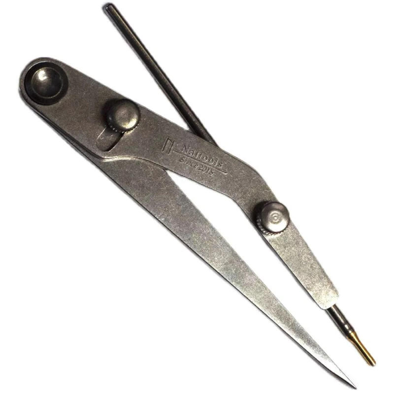 Description Picture 2 of itemNattools DIY Leather Pitch Gauge Professional LeatherCraft Silver Refill Pen Marking Tool Clearance Rules Lockable Spacing Gauge