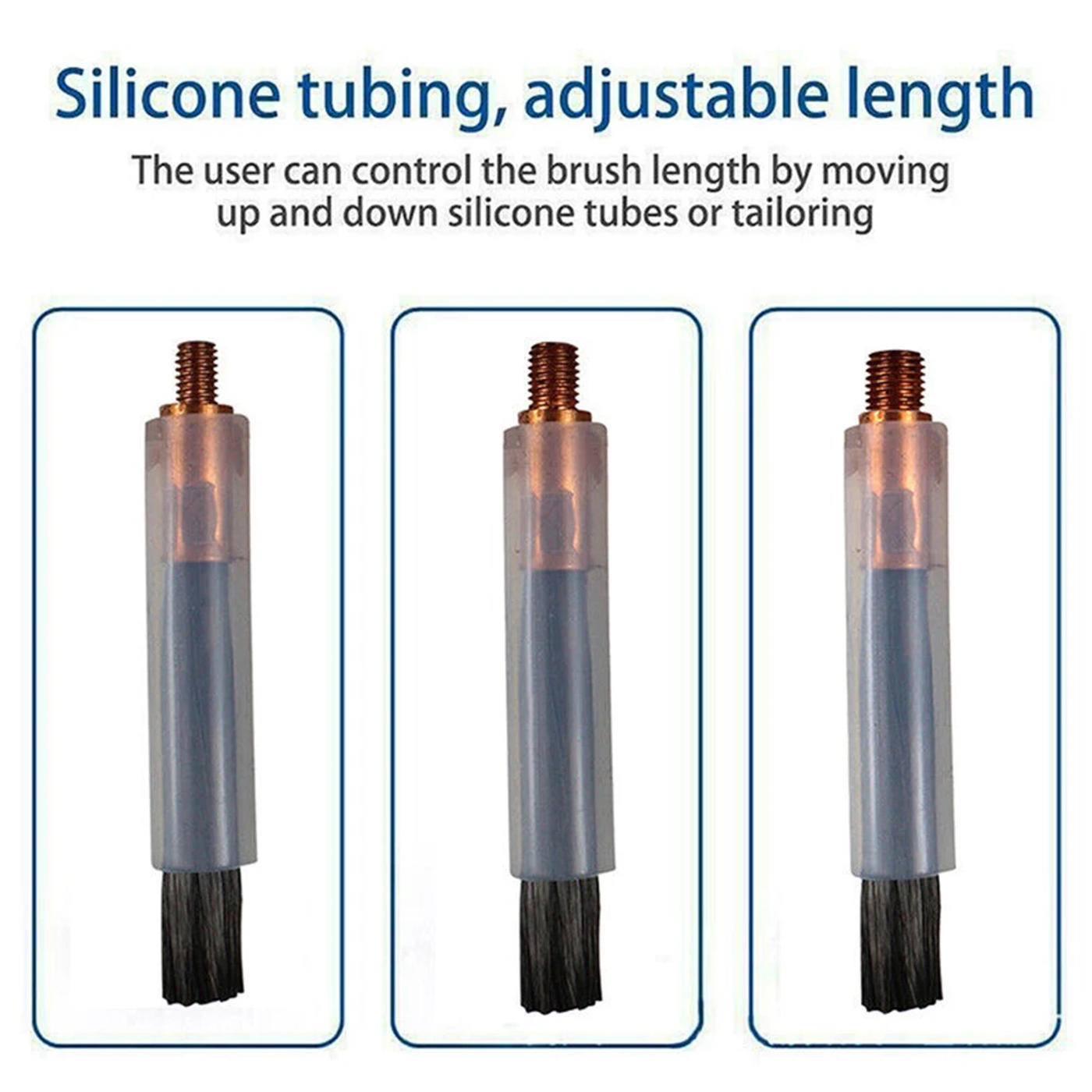 Description Picture 4 of item1PC Pickling TIG WIG MIG MAG Brush M6 8 10 Cover Cleaning Tool Weld Cleaner Weldseam Carbon Fiber Brush/Acid Scrubbing Brush