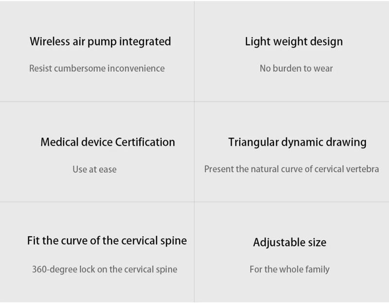 Description Picture 5 of itemNeck Traction Device Inflatable Cervical Vertebra Tractor Support Stretcher Posture Corrector Cervical Collar Stretch Neck Care