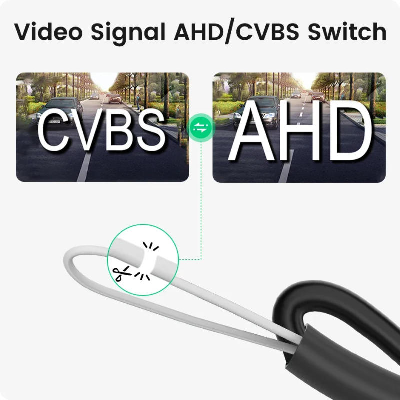 Description Picture 5 of item2025 New Dynamic Trajectory AHD 1080P Car Rear View Camera Intelligent Track Guide Line For Universal Vehicle Backup Reverse