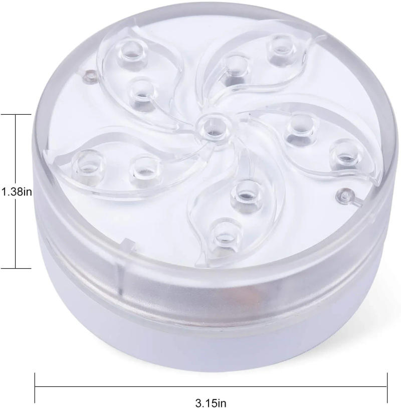 Description Picture 5 of itemRemote Underwater RGB Submersible Pool Lights IP68 Waterproof Color Changing Led Floating Lights for Hot Tub Bath Diving Light