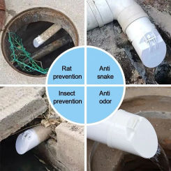 PVC Drainage Pipe Floor Drains Auto Closing Displacement Valve Cover Antiodor AntiRodent Artifact Drainage Pipe Anti Backflow