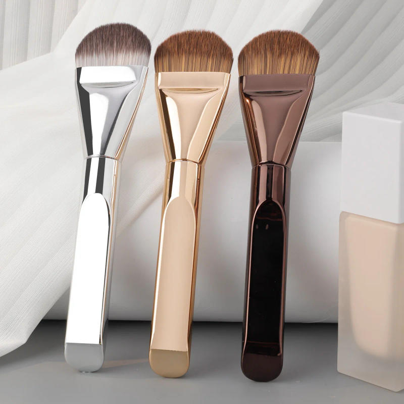Description Picture 5 of item1PCS Ultra Thin Foundation Brush Synthetic Bristles Precision Application for Liquid Cream Streak-free All Skin Types Tools