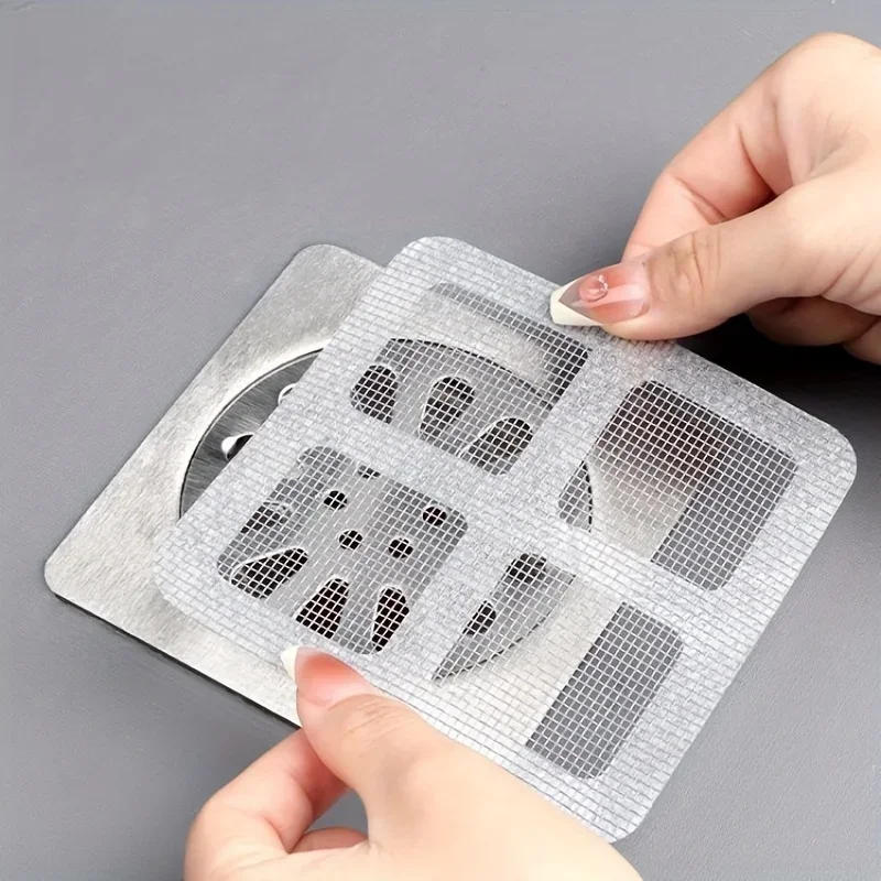Description Picture 4 of itemDisposable Hair Catchers for Shower Mesh Shower Drain Covers - Floor Sink Strainer Filter Mesh Stickers Bathroom Accessories