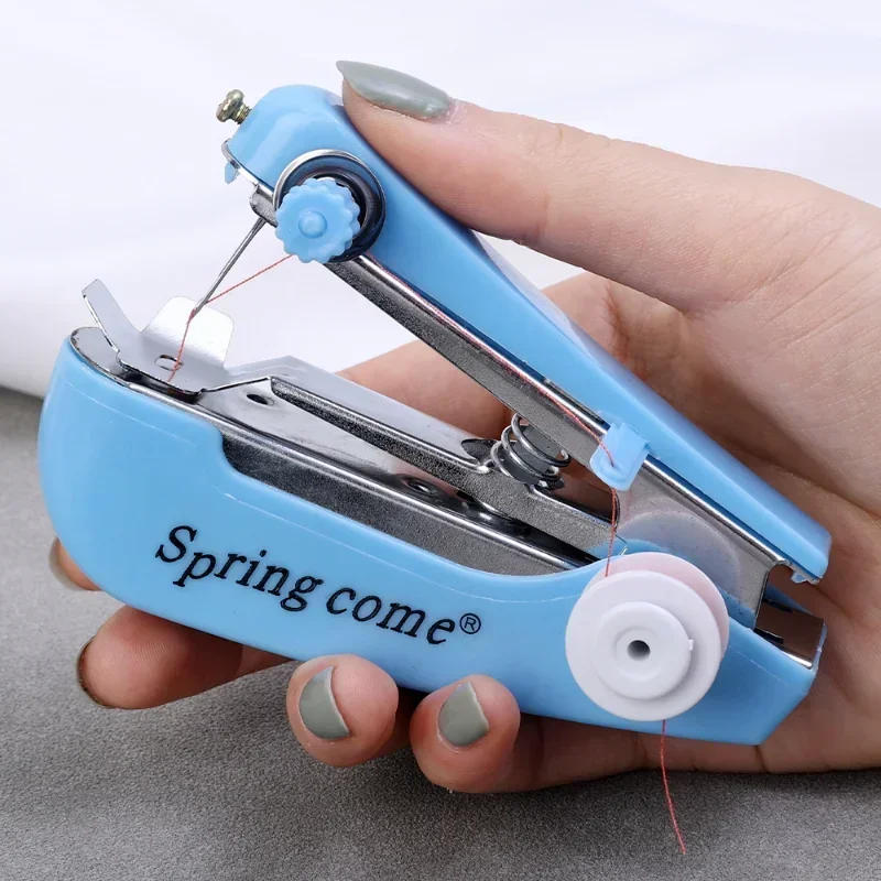 Description Picture 6 of itemMini Manual Sewing Machine Kits Portable Hand Stitcher Sewing Machine Repairing Tool For Fabric Cloth Household DIY Sewing Craft