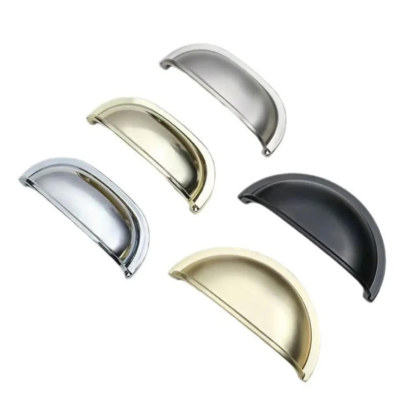 Description Picture 6 of itemNew Zinc Alloy Shell Cabinet Handle Shell Style Multifunctional Furniture Knobs Hardware Furniture Drawer Pull Handles Cabinet