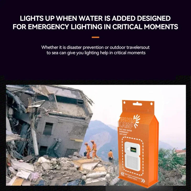 Description Picture 5 of itemPortable Salt Water LED Lamp 50 LM Brine Camping Light Last Up To 200H Night Light No Charging for Outdoor Camping Night Fishing